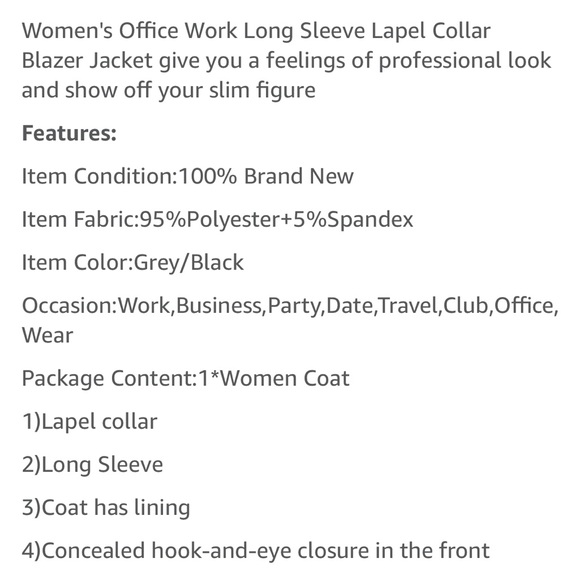 Gray, Ruched Blazer-Size Small - Picture 6 of 11